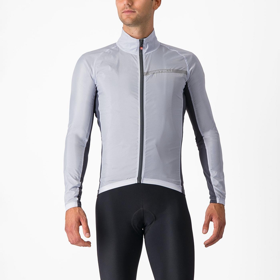 Proteccion Castelli SQUADRA STRETCH Hombre Plateadas Gris Gris Oscuro | 873-ZPGBDL