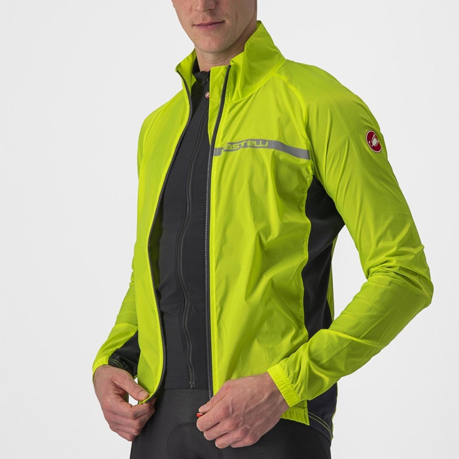 Proteccion Castelli SQUADRA STRETCH Hombre Verde Claro Gris Oscuro | 568-JEADZY