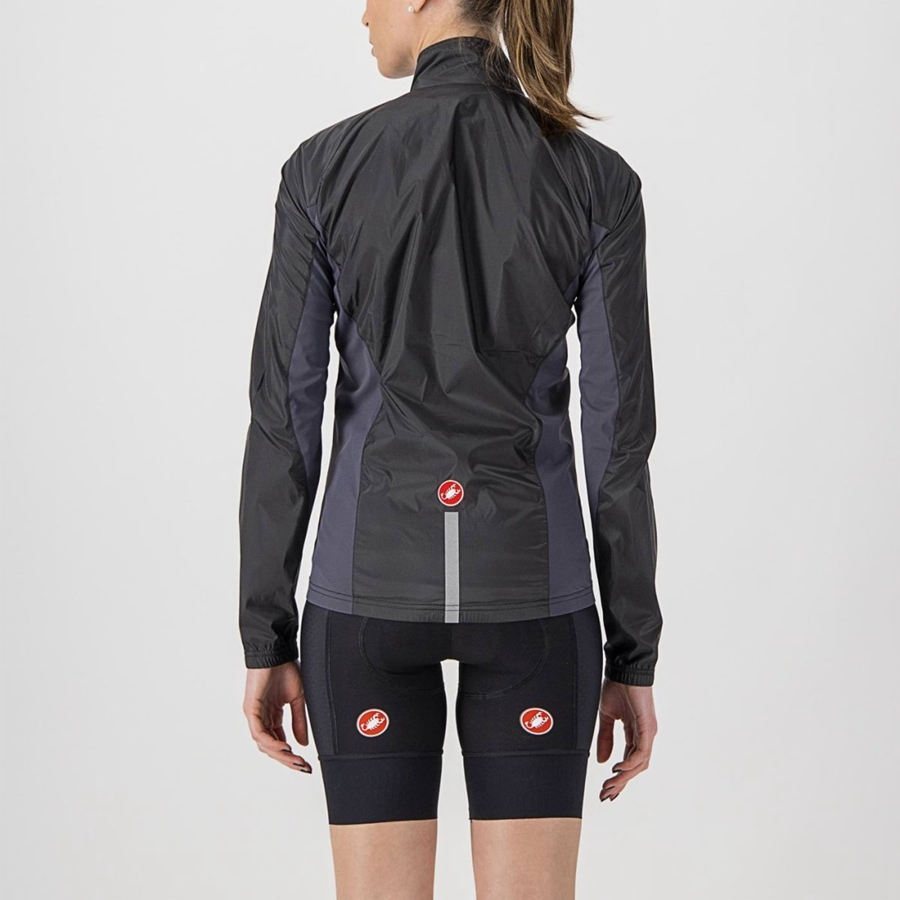 Proteccion Castelli SQUADRA STRETCH W Mujer Negras Gris Oscuro | 215-QVLAXM