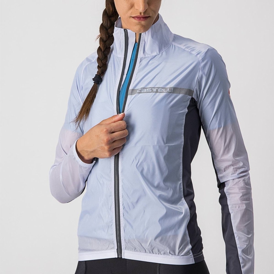 Proteccion Castelli SQUADRA STRETCH W Mujer Plateadas Gris Gris Oscuro | 935-RGANEQ