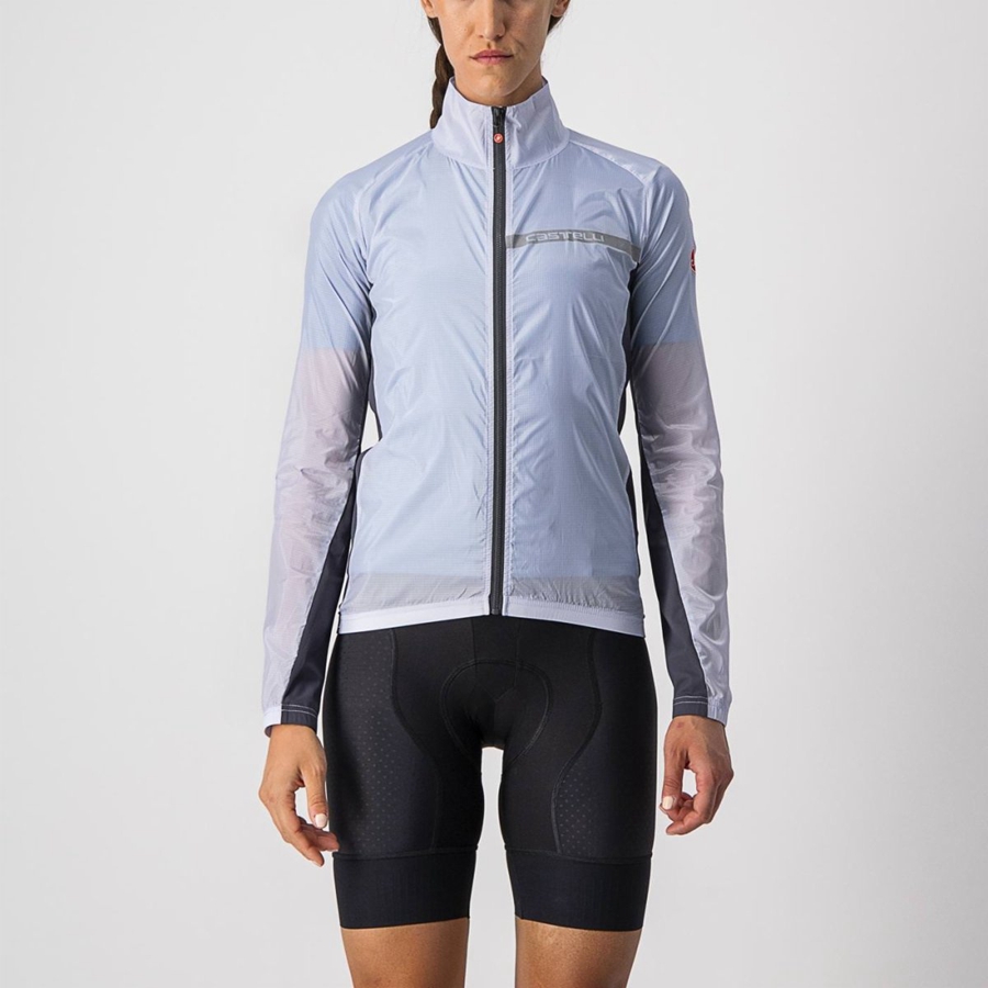 Proteccion Castelli SQUADRA STRETCH W Mujer Plateadas Gris Gris Oscuro | 935-RGANEQ