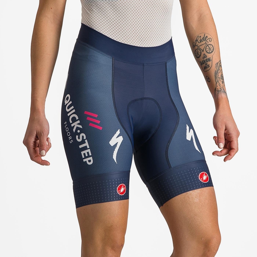 Short Castelli COMPETIZIONE W Mujer Azules Blancas | 058-VKLAND