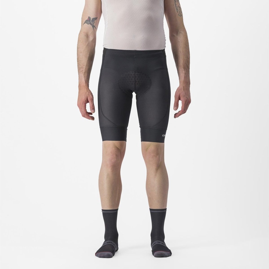 Short Castelli TRAIL LINER Hombre Negras | 893-HUJIAD