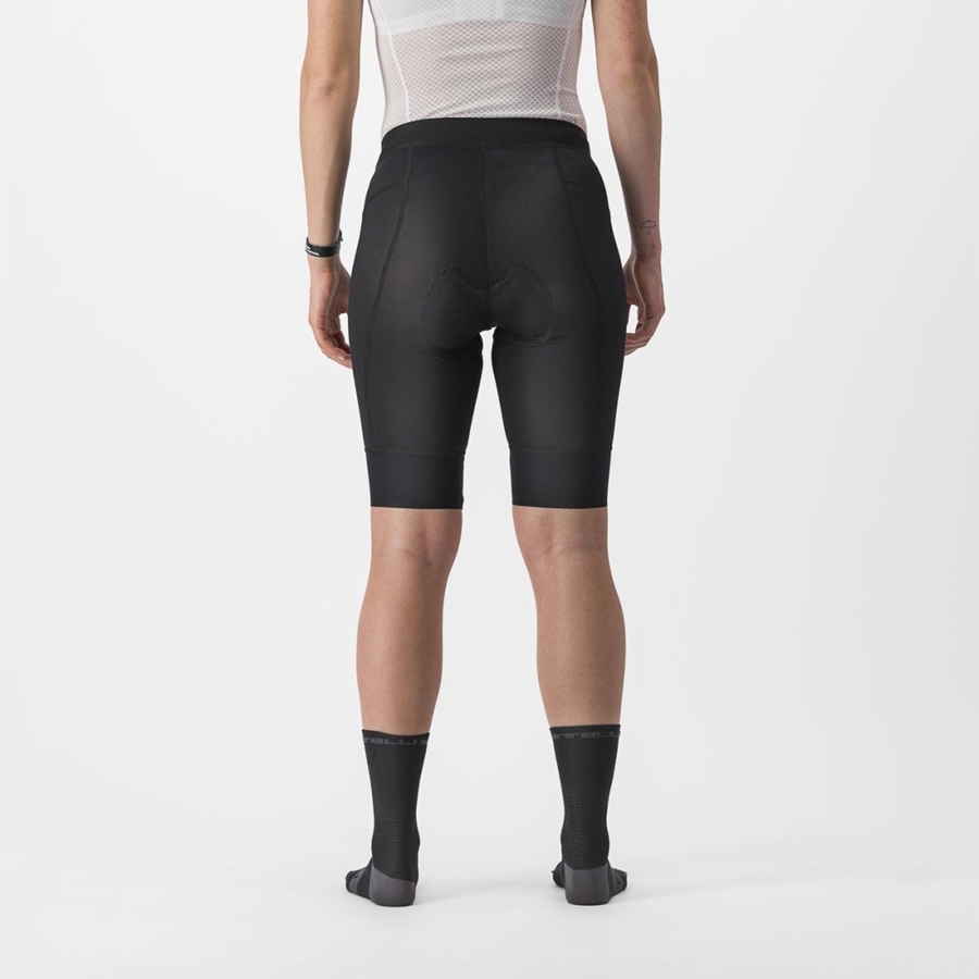 Short Castelli TRAIL W LINER Mujer Negras | 159-WTVNRH