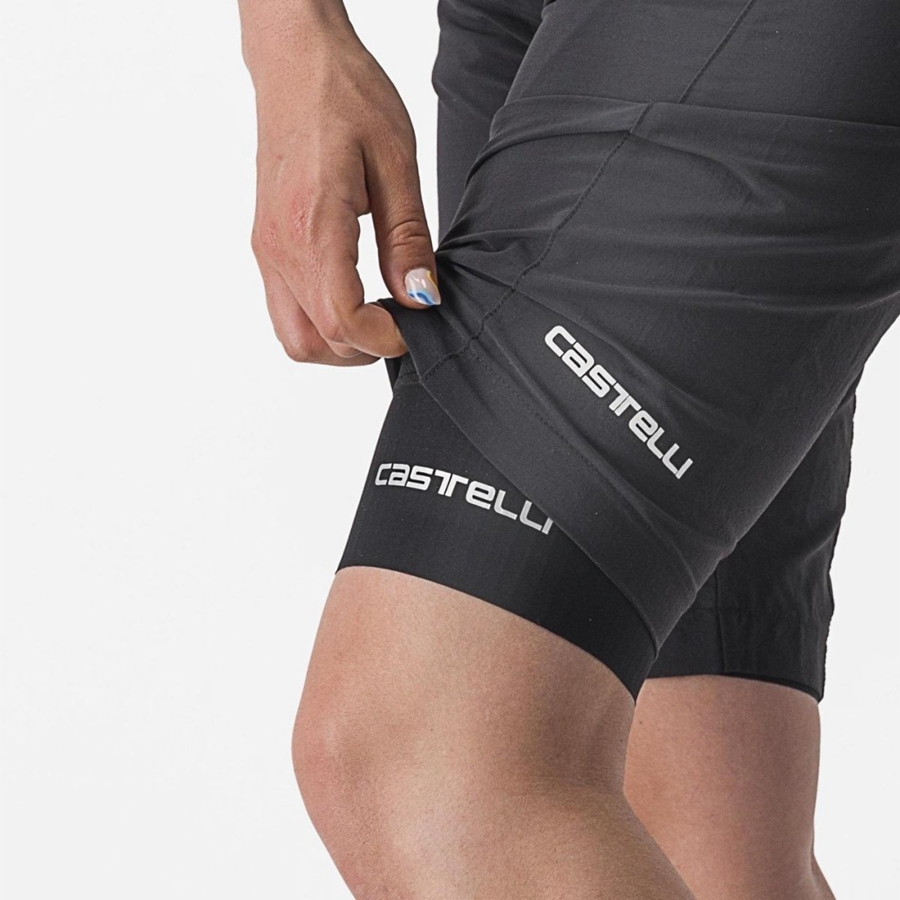 Short Castelli TRAIL W LINER Mujer Negras | 159-WTVNRH