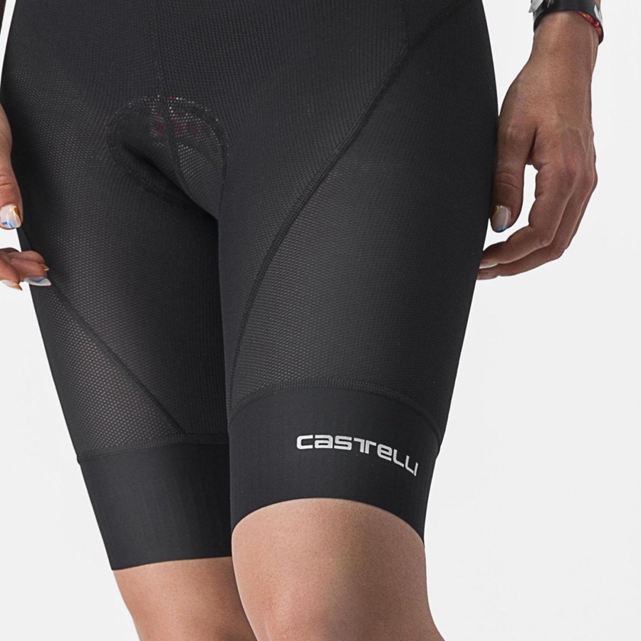 Short Castelli TRAIL W LINER Mujer Negras | 159-WTVNRH