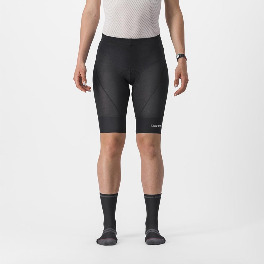 Short Castelli TRAIL W LINER Mujer Negras | 159-WTVNRH