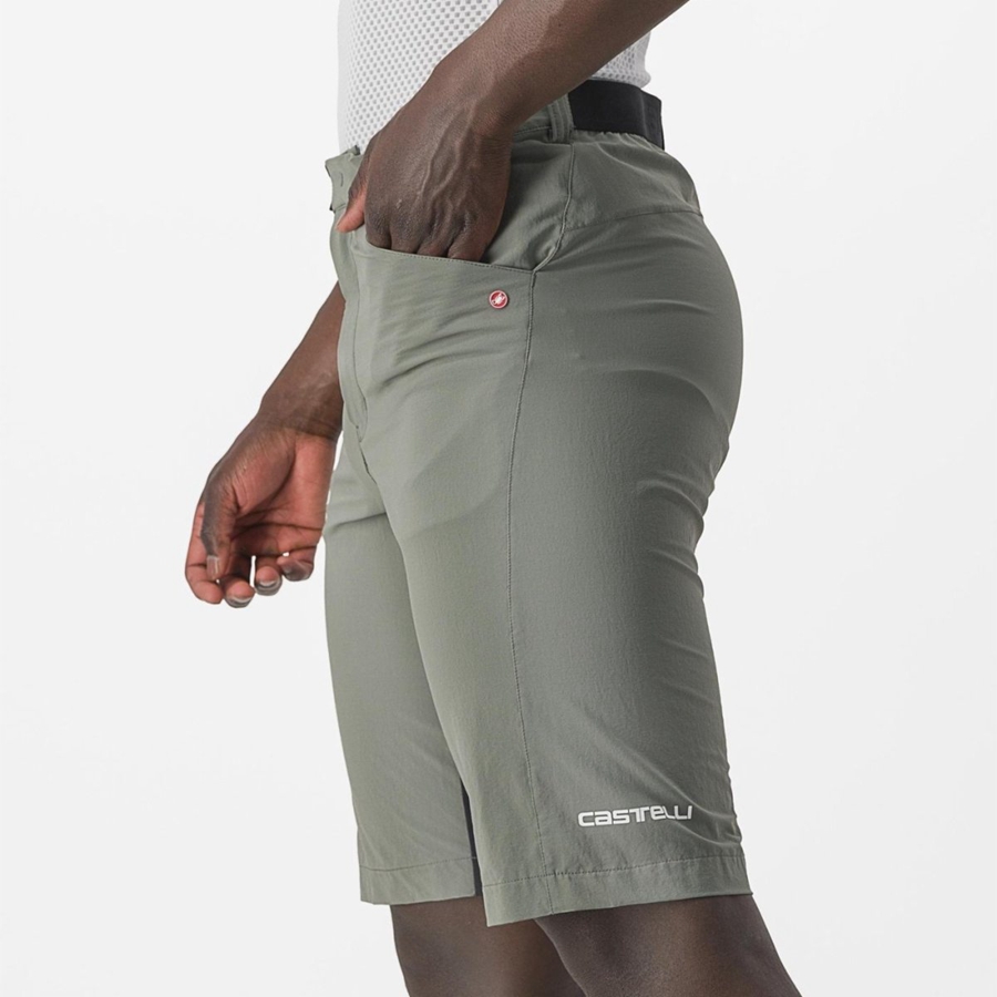 Short Castelli UNLIMITEDGY Hombre Gris | 841-JWGXTB