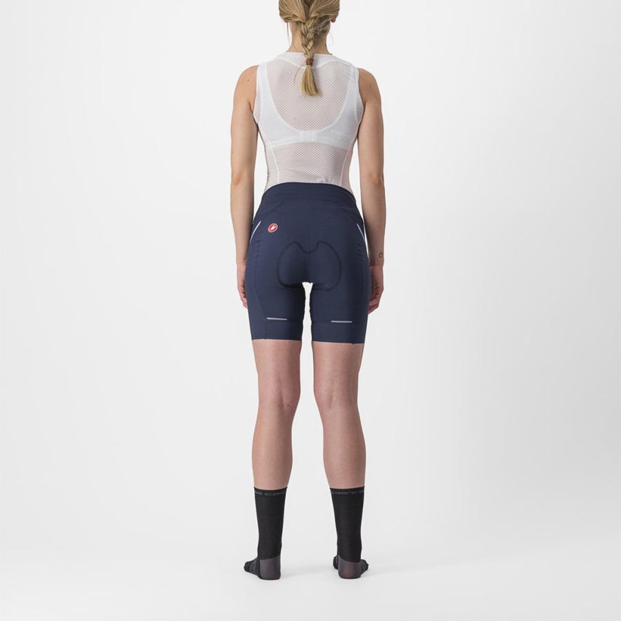 Short Castelli VELOCISSIMA 3 Mujer Azules Moradas Blancas | 654-YVPBEM