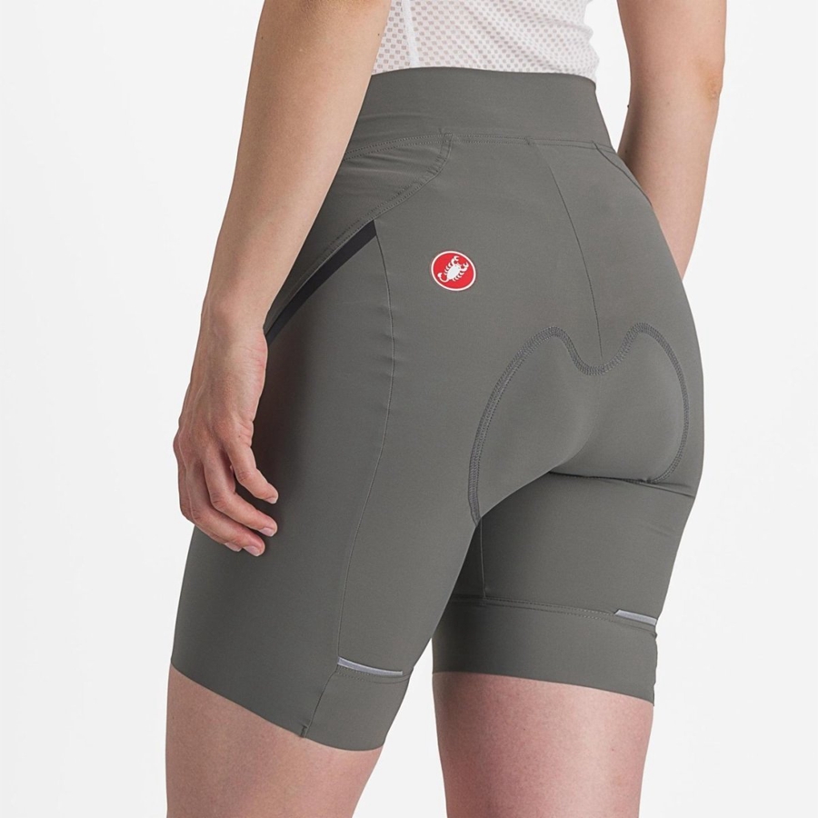 Short Castelli VELOCISSIMA 3 Mujer Gris Gris Oscuro | 830-ZQRMAC