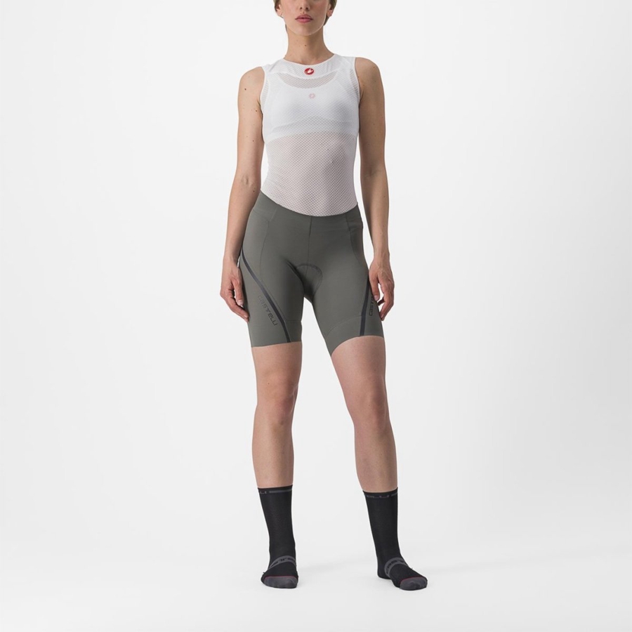 Short Castelli VELOCISSIMA 3 Mujer Gris Gris Oscuro | 830-ZQRMAC