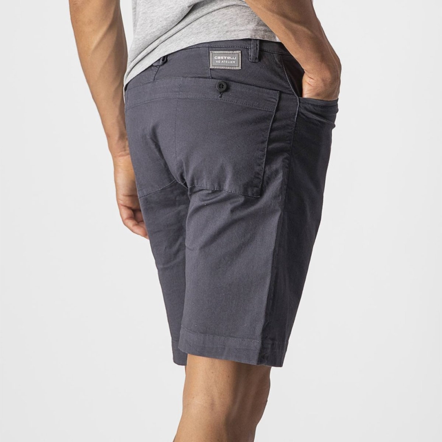 Short Castelli VG 5 POCKET Hombre Azules Oscuro | 930-LNDQKA