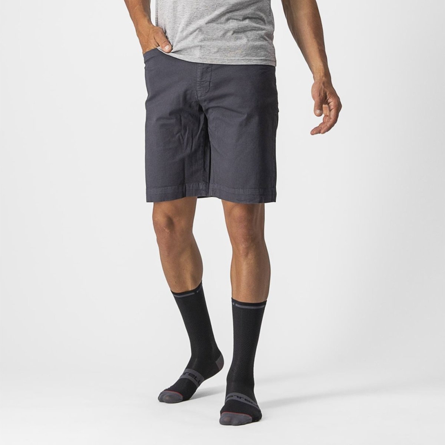 Short Castelli VG 5 POCKET Hombre Azules Oscuro | 930-LNDQKA