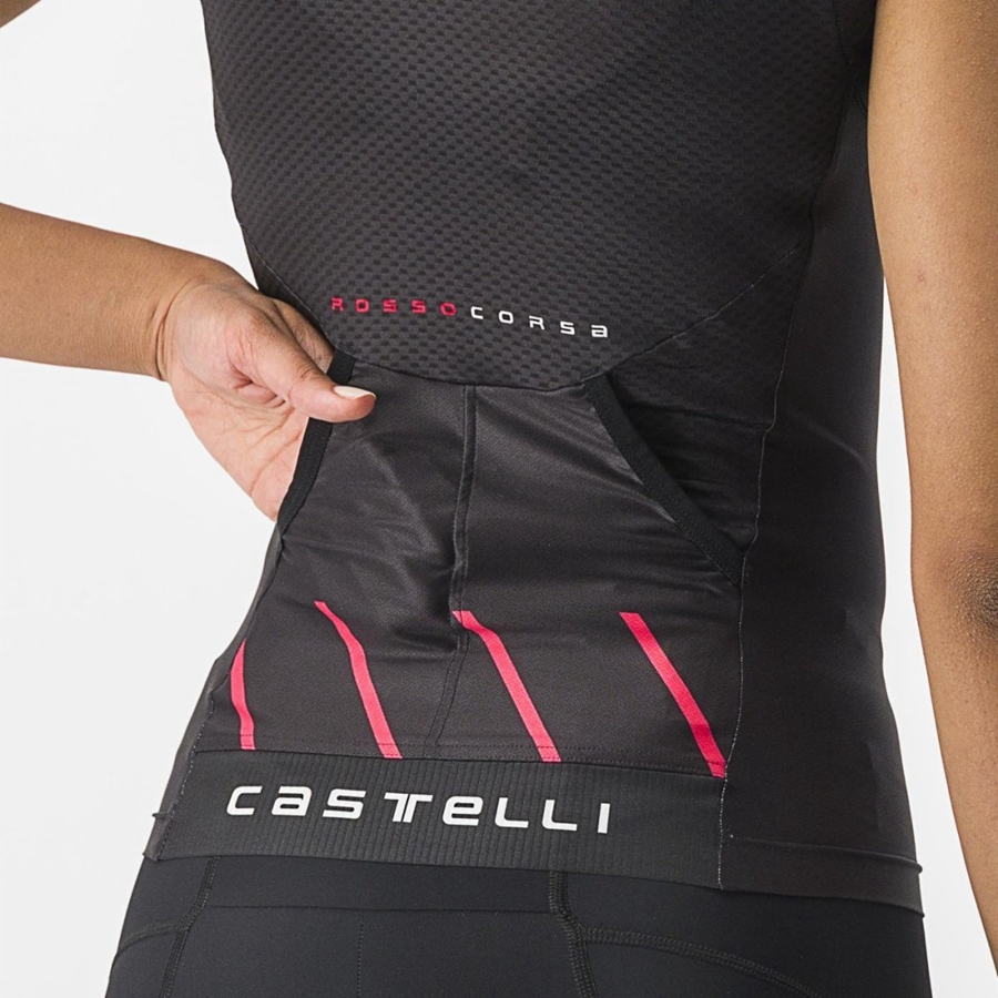 Trajes Castelli FREE 2 W TRI SINGLET Mujer Negras | 751-TOSFML